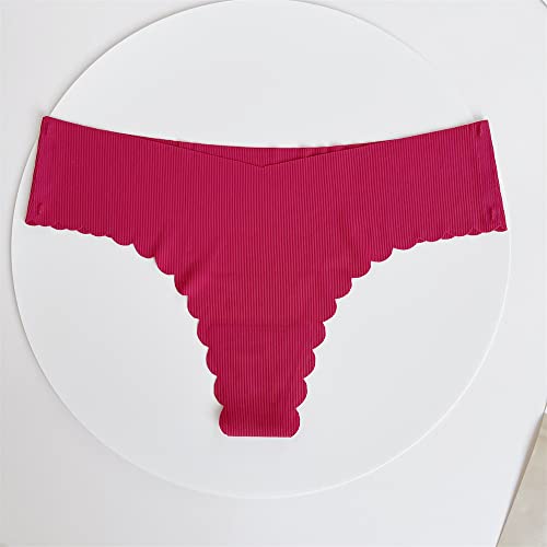 Image of Thongs for Women Seamless Underwear Low Rise Panties Thong