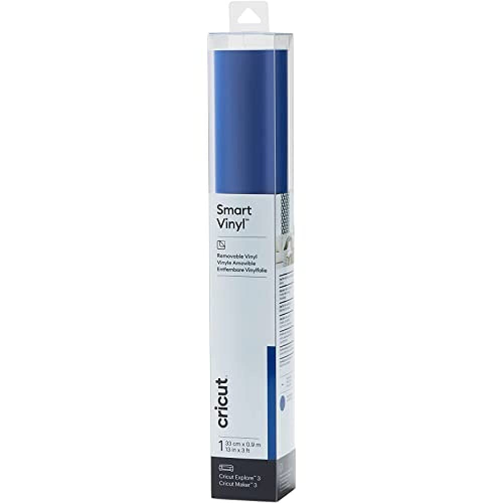 Cricut Smart Vinyl Removable | 1 Sheet | 33cm x 0.9m | Blue, (3ft)