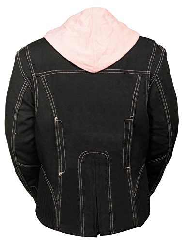 Milwaukee Leather Ladies 3/4 Textile Jacket W/Reflective Tribal Detail (L) #TOP2