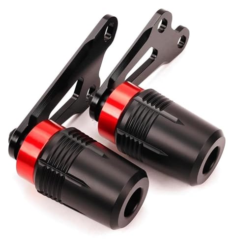 Coussinet moteur CB750 Hornet protection anti-chute rouge contre impacts cadre
