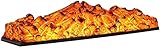 FCXBQ Kamine Bare Carbon 3D Flammendekoration Ofenkern Panorama-Design Programmierbare Fernbedienung Keine Heizfunktion 90X15X22CM