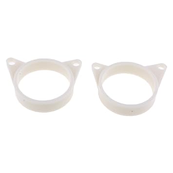 Big Shoppe Store 1 Pair 2.44'' White Plastic Front Fender Bracket Mount for Honda CBR400 NC23 NC29 VFR400 NC30 Series