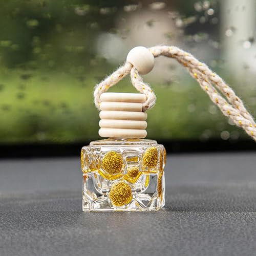 Garrafa de ambientador de carro, garrafas difusoras de carro penduradas,Difusor de óleo para carro c