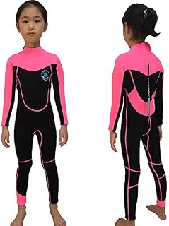REALON Kids Wetsuit Girls Full Surfing Suit 2mm Children Swim Snorkeling Canoeing Diving