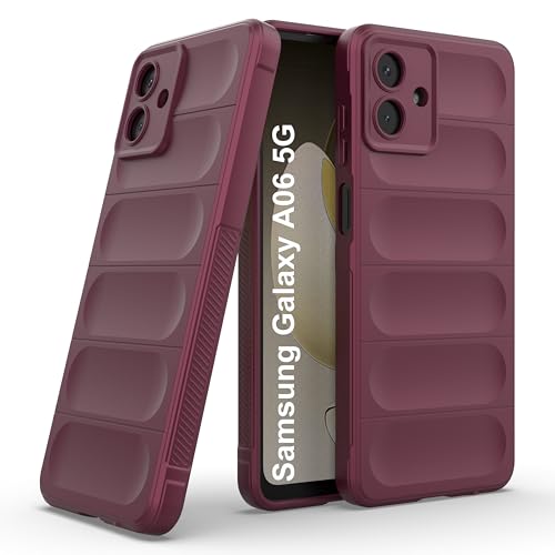 Image of Zapcase Back Case Cover for Samsung Galaxy A06 5G | Compatible for Samsung Galaxy A06 5G Back Cover | Liquid Silicon Magic Case with Camera Protection | Plum