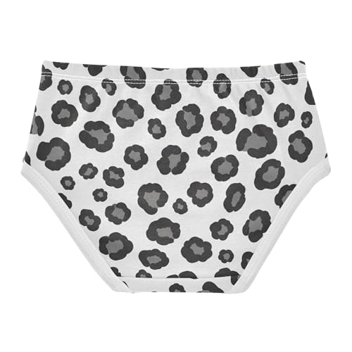 Black Gray Leopard Spots White Toddlers Underwear Floral 2t Cotton Panties Little Girl Florals Kids Briefs Undies2