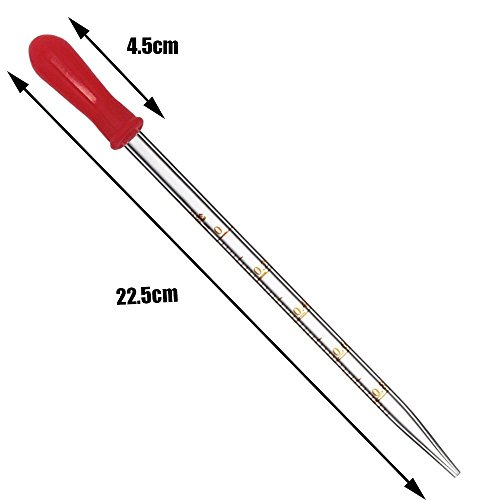 Oess Thick Glass Graduated Dropper Pipettes Silicone Rubber Caps 1Ml 2Ml 5Ml 10Ml #TOP1