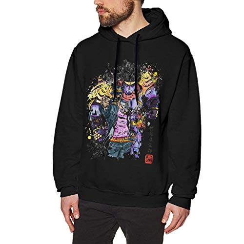 Preisvergleich Produktbild ishengx JoJo 's bizarres Abenteuer Anime Sweatshirt für Männer Hoodies Schwarz