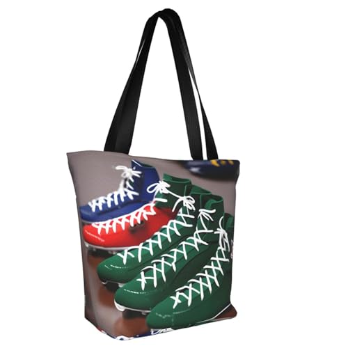 American Football Laces Print Lightweight Shoulder Bag Summer Outings Tote Bags Travel Hiking Work Casual Use2