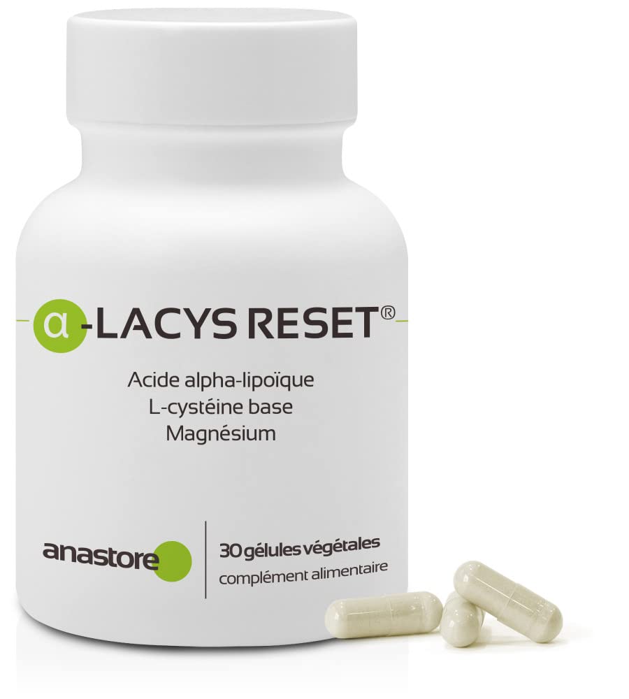 Acide alpha-lipoïque (α-LACYS RESET®) * 300 mg / 30 gélules * Acide alpha-lipoïque, Acide L-cystéine base, Magnésium