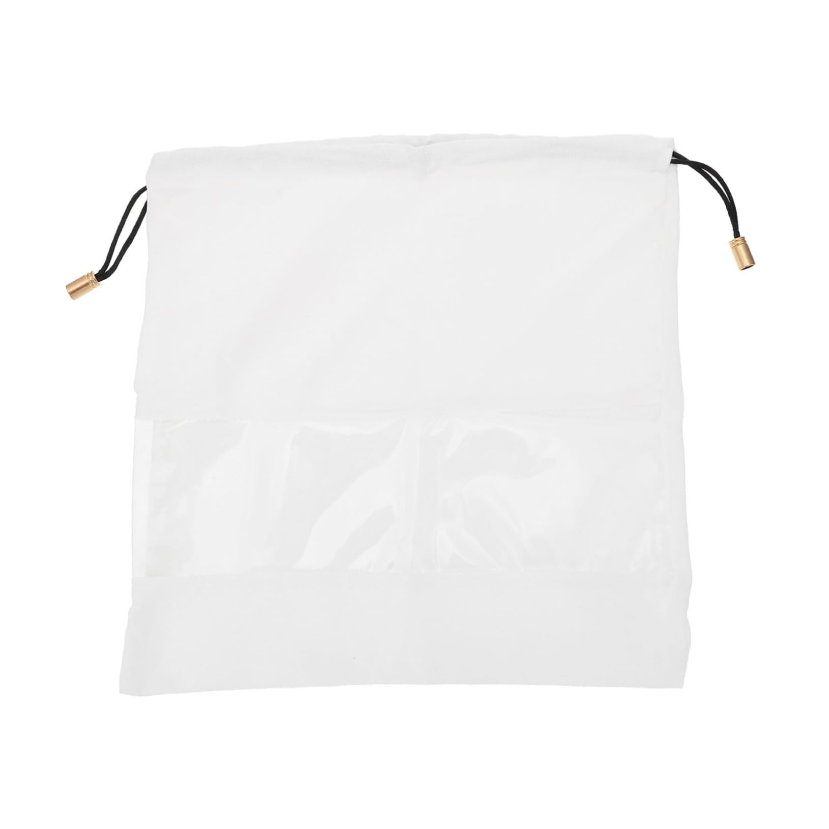 PartyKindom 1pc Handbag Dust Bag Velvet Pouch Bag Organizer for Tote Purse 27x27cm White Washable