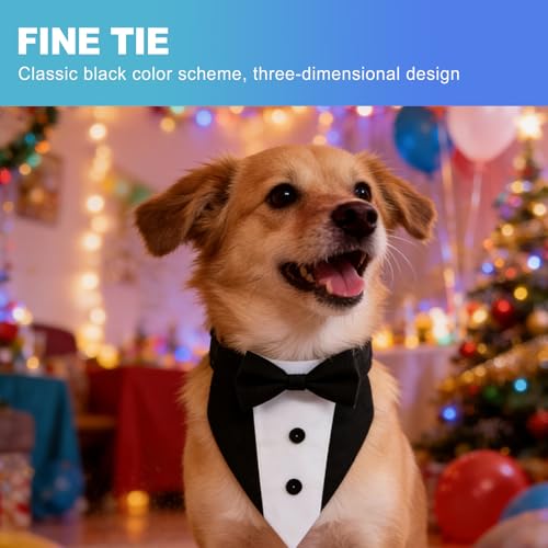Disfraz de Tuxedo para Perros CoguZed Talla Mediana a Grande miniatura 4