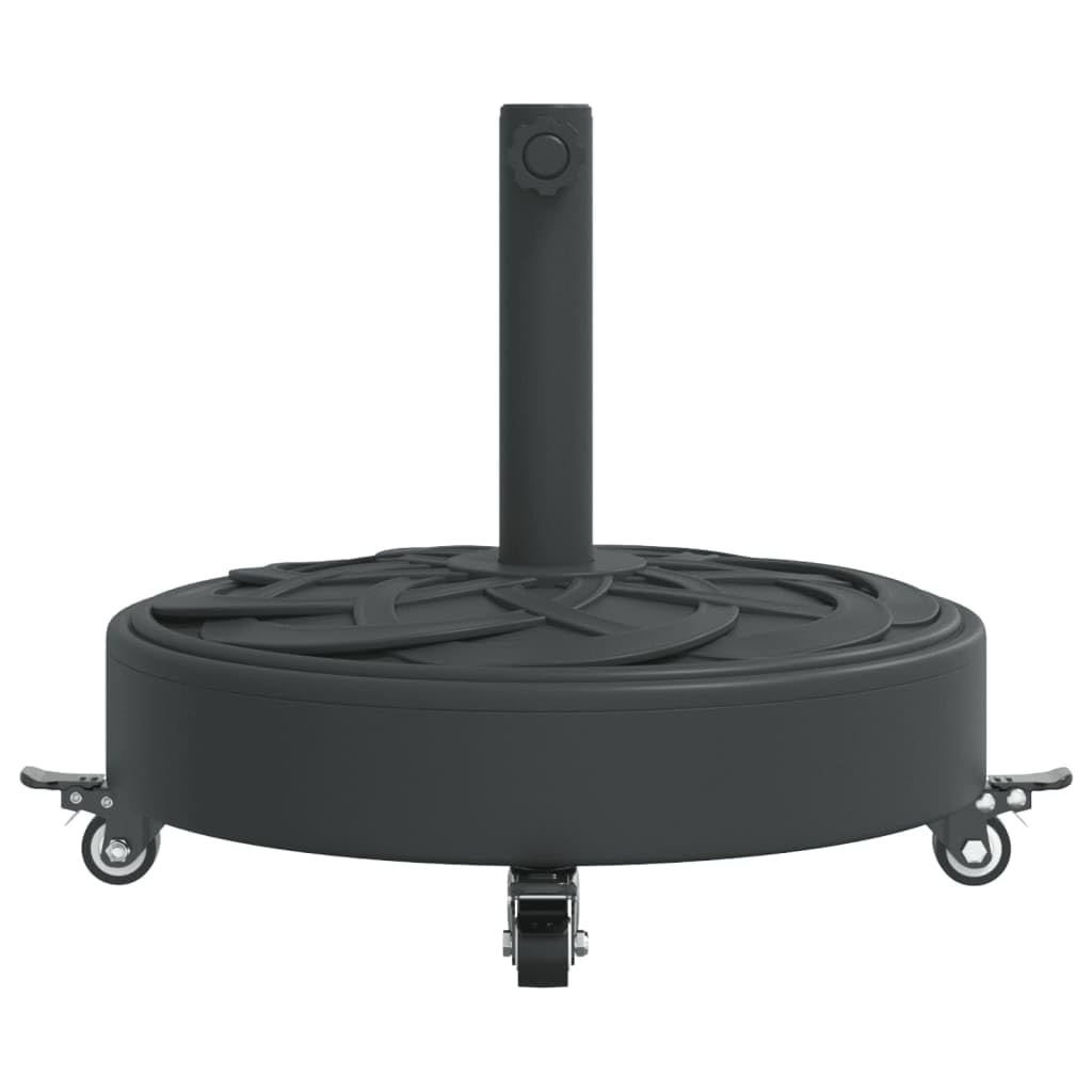 Lawn & Garden Pied de parasol à roulettes pour mât Ø38/48 mm 27 kg