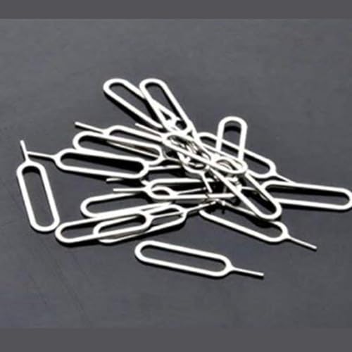Image of SIM Card Ejector Pin Tool, Universal Metal SIM Tray Removal Needle Opener Compatible with All Smartphones, Lightweight, Portable, Durable (Unit 1)