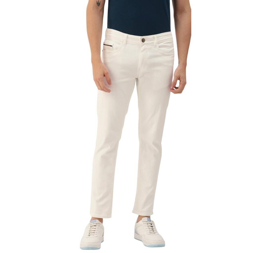 the indian garage co Men Slim Fit Solid Mid-Rise Jeans-picture-40