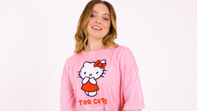 Pantaloni Pigiama Hello Kitty Donna - Comodi Con Elastico In Vita, Taglia L Rosa - Foto 5