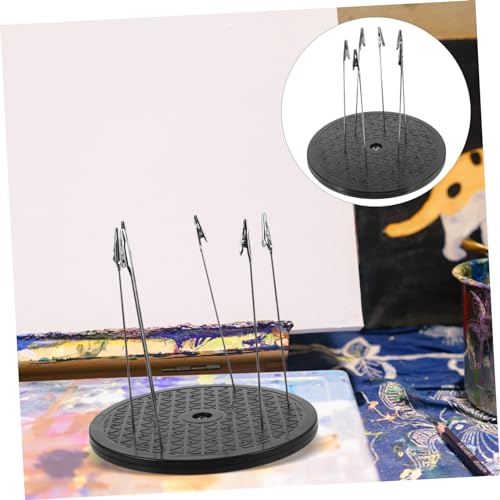 Herramienta para aerografía y soporte de modelismo con base para secado 7