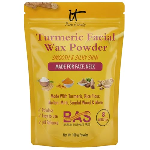 Image of Herbal Turmeric Wax Powder, 100g, Pain-Free Hair Removal, Paraben Free, Unisex