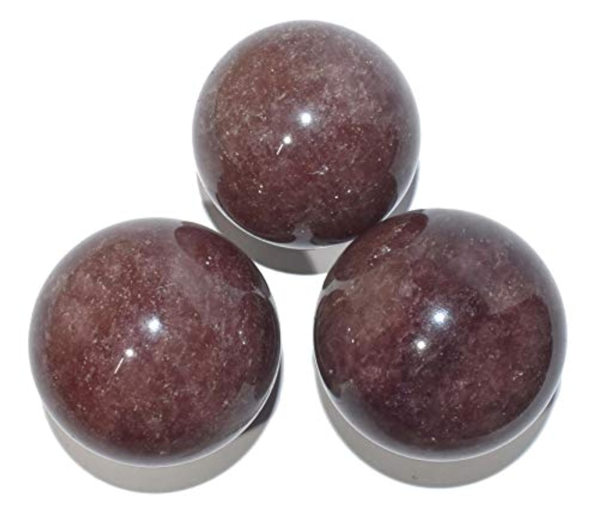 Strawberry Quartz Chakra Balancing Sphere, Natural Healing Crystal