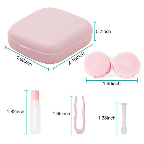 image for QVVQ 4PCS Contact Lens Case, Colorful Contact Lens Box Holder Containe