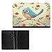 Cute Bird Passport Holder for Travel Document Holders PU Leather Credit Card Holder Minimalist Front Pocket Wallet Fashion Passport Wallet Cover Case Slim Bifold