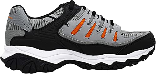 Image of Skechers Men's Afterburn M. Fit Fashion Sneakers - Leather Upper, Memory Foam Insole, Rubber Outsole
