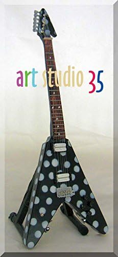 RANDY RHODES Miniature Guitar Polka Dots