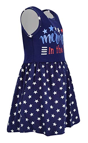 Unique Baby Girls Mermaid in The USA Sleeveless 4th of July Dress4