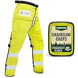 FORESTER Chainsaw Chaps for Men & Women | Apron Style Men's Chain Saw Chaps with Pocket &...