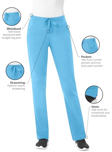 Image of Maevn Women's Half Elastic Medical Scrub Pant