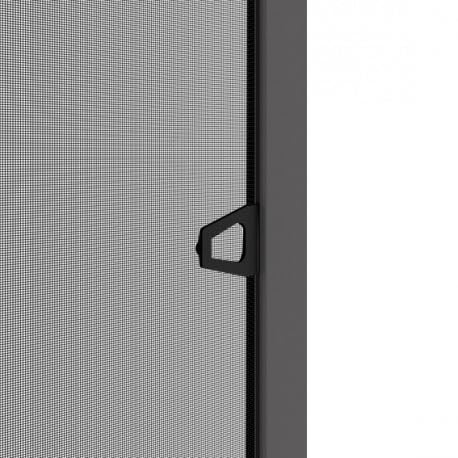 Zanzariera fissa in alluminio, 150 x 150 cm, colore: Grigio