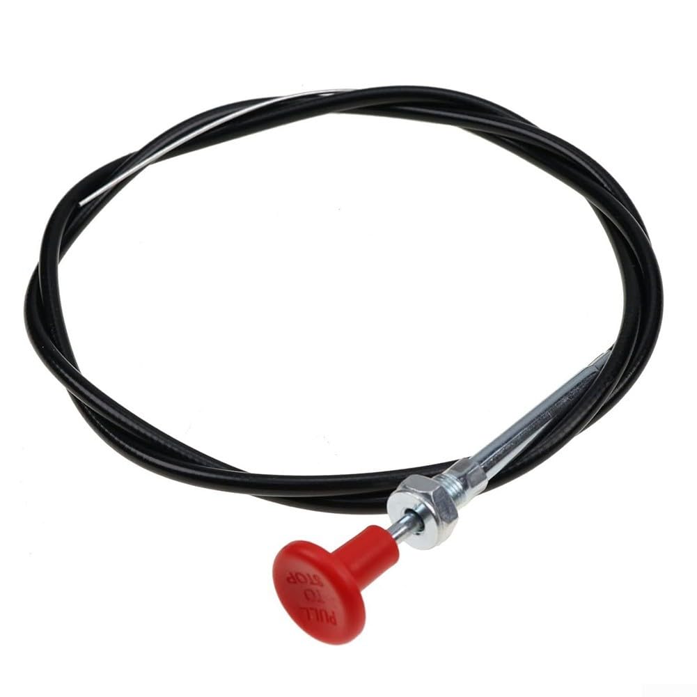 Cable de parada de combustible E5NN9C331EA compatible con modelos de tractor 2000 2600 3000 y más construcción de metal, control de combustible fiable del motor, fácil instalación reemplaza