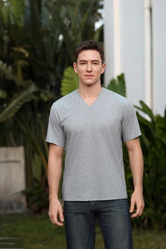 Image of Magnetic Buttons Post Shoulder Surgery Recovery Shirt for Men V-Neck Tear Away Adaptive Chemo Port Clothing for Women