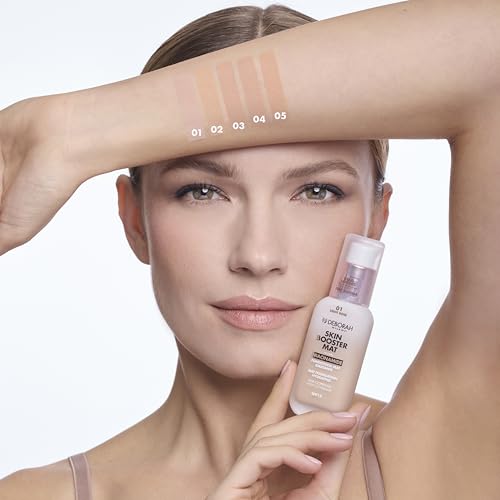 Deborah Milano - Skin Booster Mat Fondotinta In Siero Spf 15, N.5 Tan, Energizzante E Illuminante, Con Vitamina C, Effetto Naturale, Uniforma L'incarnato, 30 Ml - 4
