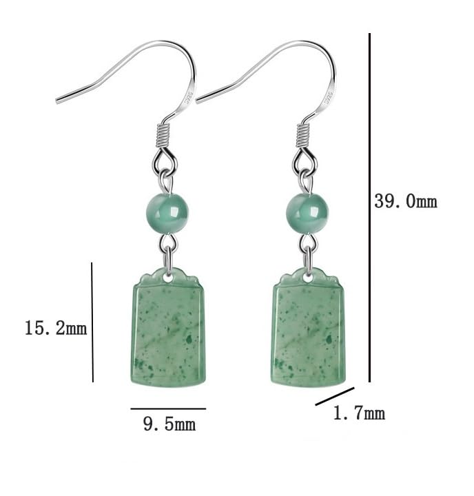 Boucles d'oreilles pierre bleue verte en jade pour vos soirées d'été
