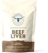 Higher Healths Beef Liver - Nature’s Multivitamin -100% USA Beef - 180 Capsules Bag