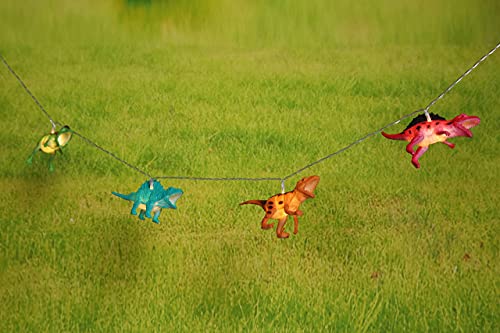 Yeamar String Lights, 8Led 5.6Ft Battery Operated Novelty Lights Toy Super Fun Dino Lights, Indoor Dinosaur String Lights Kids Gift Home Bedroom Party Birthday Decoration (Warm White Led) #TOP4