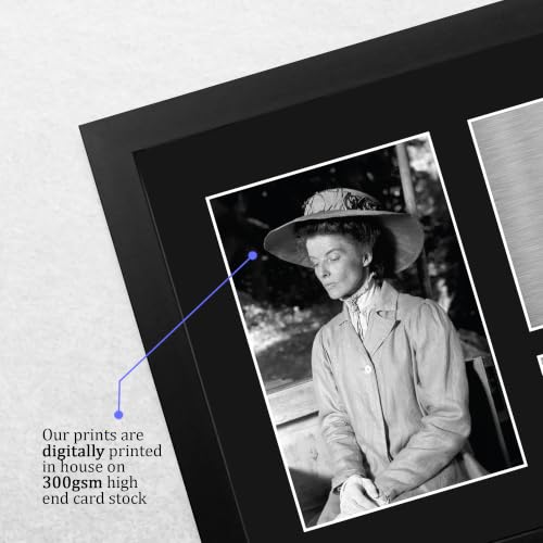 Autógrafo de Katharine Hepburn de The African Queen cuadro A4 4