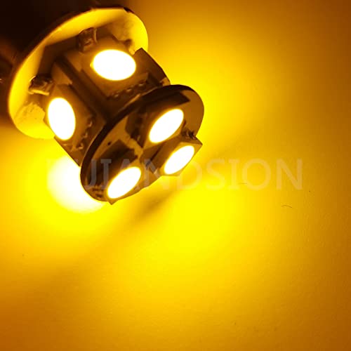 2 luces LED 1156/BA15S 12V Amarillas Super Brillantes miniatura 6
