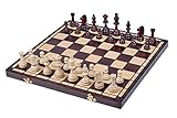 ♚ DIE MAßE DER SCHATULLE BETRAGEN 42 X 21 X 5 CM. Der Kasten und das Brett sind aus Buchen- und Birkenholz angefertigt, die für Beständigkeit und elegantes Aussehen sorgen. Außerdem ist diese Holzart hart und schwer entzündbar. Die Oberfläche des Birkenholzes ist glänzend, was die Feinheit des Produktes.