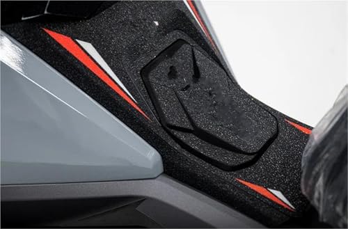 Protector de tanque SYM Husky 300 pegatinas con efecto glaseado cuero negro 2