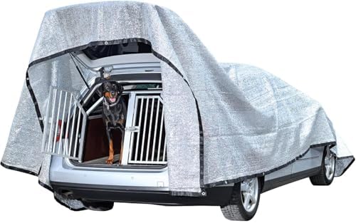 Aluminum Shade Cloth -for Car,90% Heat Reflective Tarp Sunblock Neting,Durable Mesh Tarp with Grommets,Shade Cloth for Garden,Outdoor Pergola,Chicken Coop and Dog Kennel(Silver)