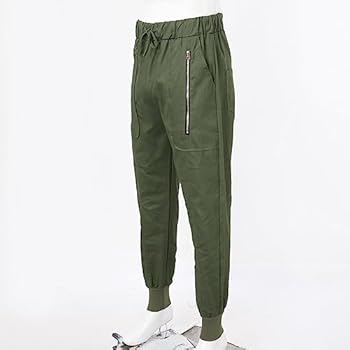 Joggingbroek voor heren, cargobroek, vrijetijdswerk, zwart, casual, trekkoord, sportbroek, elastische tailleband, heren, trekkoord, cargobroek, Xb-donkergrijs, L