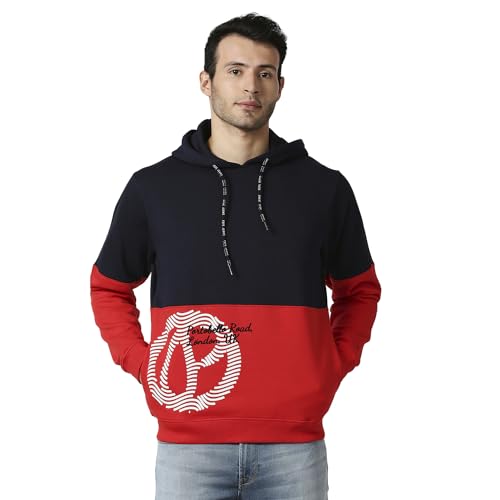 Image of Pepe Jeans Men's Cotton Blend Hooded Neck Sweatshirt