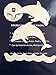 DCentral® Jumping Dolphins in Water Flexible Vinyl Screen Magnets; Double-Sided. White-Easier to See, Decorative. Helps to Stop Walking into Screens, for Non-RETRACTABLES, Size W 5