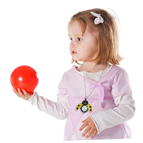 TENDYCOCO Relógio retrô de quartzo, relógios femininos com corrente, relógios infantis joaninha, rel