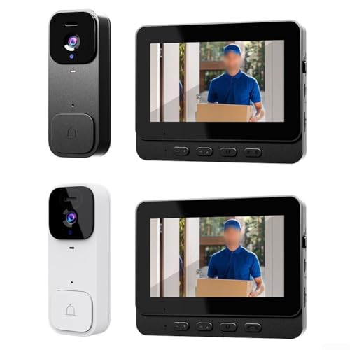 Honseadek 4.3 Inche Video Doorbell Intercom System,...