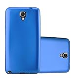 Cadorabo Hülle kompatibel mit Samsung Galaxy Note 3 NEO Schutzhülle TPU Silikon Hülle Metallic Design Slim Kratzfest Weiche Gummi mit R&umschutz Hülle Hülle für Galaxy Note 3 NEO in Blau