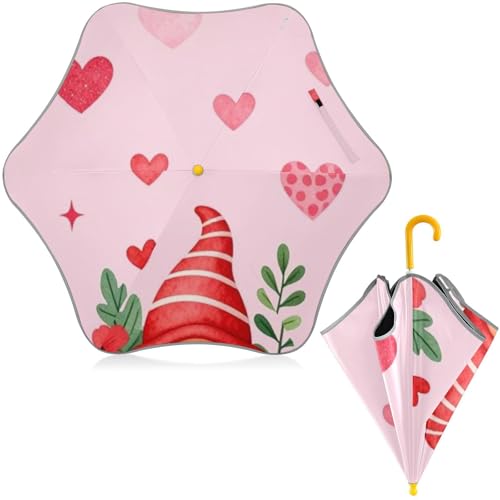 Paraguas para niños con estampado rosa y tira reflectante paraguas infantil