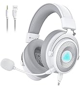 EKSA USB Gaming Headset - PC Headset with Detachable Noise Cancelling Microphone, 7.1 Surround So...